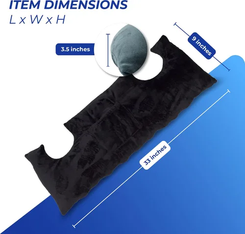 Vista 6 de RENOVA MEDICAL WEAR Mastectomía Post Op Almohada Pecho - Negro