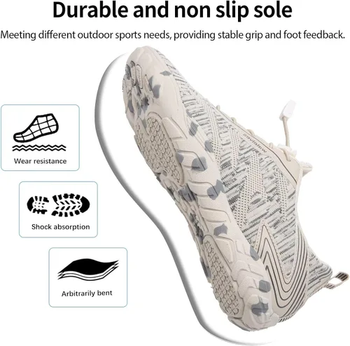 Vista 3 de WateLves - Zapatos de agua para hombres y mujeres, para natación, playa, piscina, surfear, hacer yoga o aeróbico acuático, calcetines para el agua