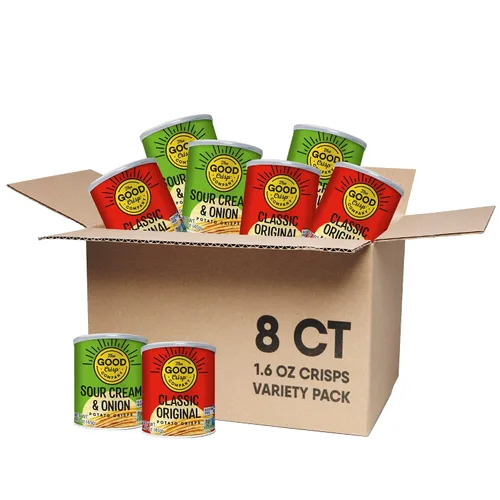 Vista 15 de The Good Crisp Company, Cheddar blanco envejecido, papas fritas sin gluten (recipientes de 5.6 onzas, paquete de 8), sin OMG, apto para alérgenos
