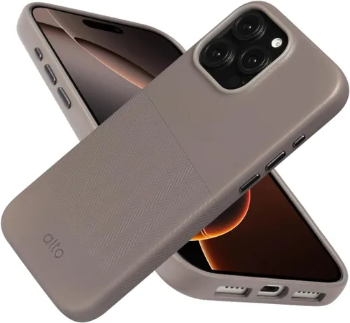 Vista 40 de alto Funda para teléfono compatible con iPhone 15 2023 y MagSafe, funda magnética de cuero italiano, funda protectora contra caídas de la serie Clop
