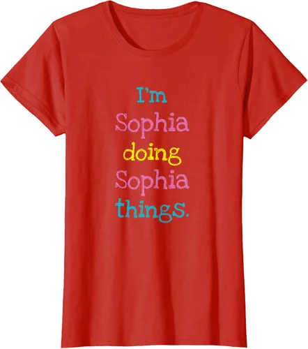 Vista 92 de Sophia - Camiseta con texto personalizado para niñas