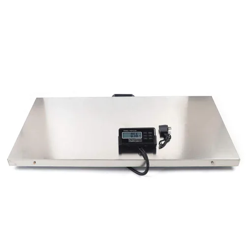 Vista 3 de Báscula veterinaria, báscula digital de 440 libras para ganado con adaptador de corriente para veterinario, animal, mascota, gato, perro, ganado