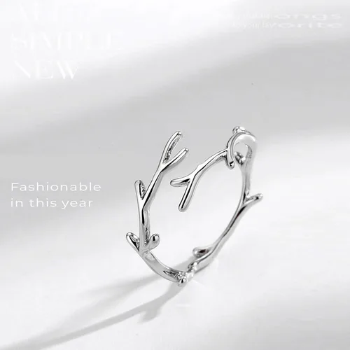 Vista 85 de Anillo de plata de ley 925, minimalista, ajustable, hecho a mano, para mujeres y niñas