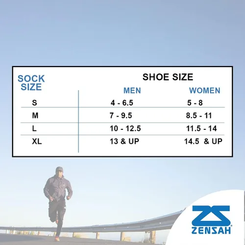 Vista 5 de Zensah Calcetines infrarrojos para recuperación de calor, compresión, absorción del sudor, atlético, relajación, calcetines térmicos para hombres