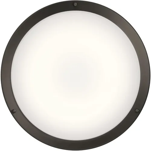 Vista 2 de Kichler Avon - Luz LED empotrada de 14 pulgadas, bronce antiguo Lámpara de techo LED regulable para baños, dormitorios, pasillos y oficinas
