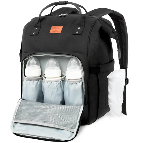 Vista 17 de KeaBabies - Mochila pañalera grande impermeable para viajes