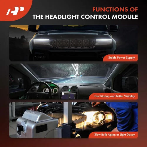 Vista 6 de A-Premium TMS - Unidad de módulo de control de faros delanteros de xenón adaptable compatible con BMW 528i, 528i xDrive, 535i, 535i GT, 535i GT