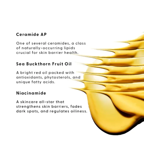 Vista 4 de Stratia Lipid Gold Crema hidratante de ceramida fortalecedora de la piel con niacinamida, hidrata y calma todo tipo de piel, 1.7 onzas líquidas