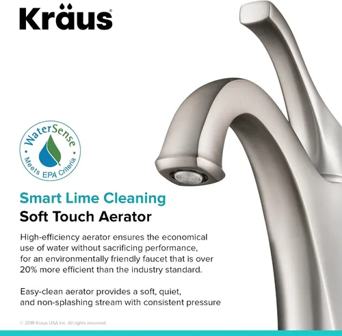Vista 7 de KRAUS KBF-1201SFS Arlo - Grifo de baño con barra de elevación y placa de cubierta, acero inoxidable All-Brite sin manchas (paquete de 2)