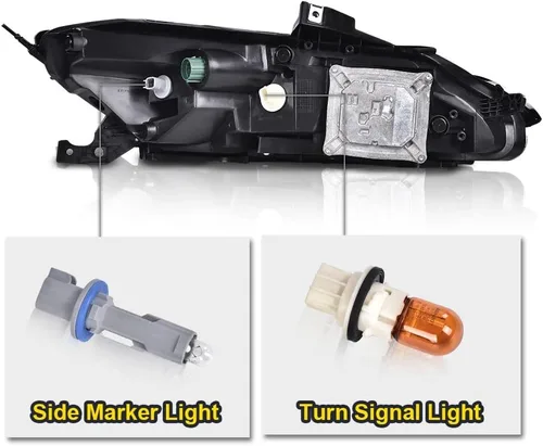 Vista 3 de CHEDA Luz de estacionamiento LED blanca DRL señal de giro izquierda conductor compatible con Jeep Cherokee 2014-2018 68157103AQ
