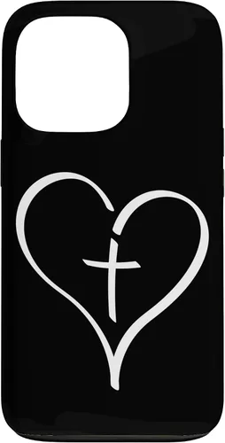 Vista 10 de Blessed Christian Heart Jesus Cross Christian Catholics Cute Case for iPhone 16