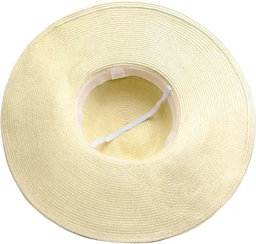 Vista 4 de Ayliss Floppy Derby sombrero con ala ancha estilo playa para mujer