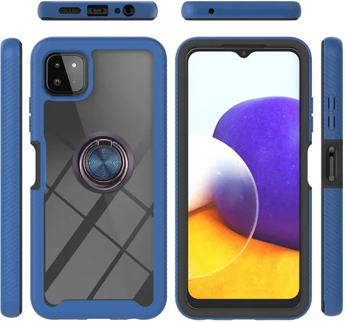 Vista 41 de Funda compatible con Xiaomi Poco X3 NFC, compatible con Xiaomi Poco X3 Pro/Poco X3 Ring Stand 3 en 1, color negro