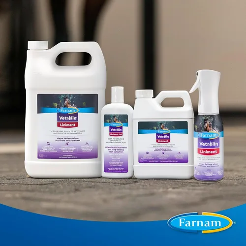 Vista 7 de Farnam Linimento de caballo Vetrolin para dolor muscular, rigidez y alivio