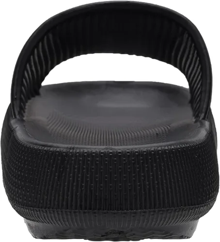 Vista 4 de WHITIN Pantuflas acolchadas para mujer antideslizantes Sandalias de baño acolchadas con suela gruesa Sandalias de baño de secado rápido