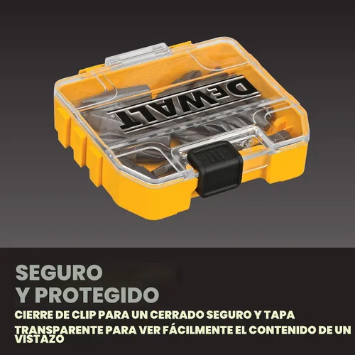 Vista 4 de DEWALT Juego de guía de accionamiento magnético compacto, amarillo (DWAF2058CS) de 18 uds