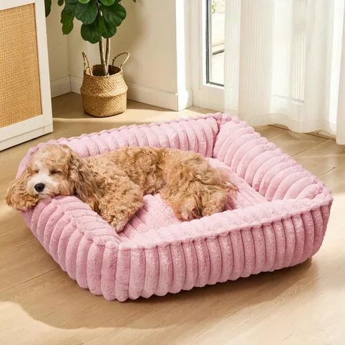 Vista 9 de Cama para perros pequeños, cama calmante para gatos de interior Gris