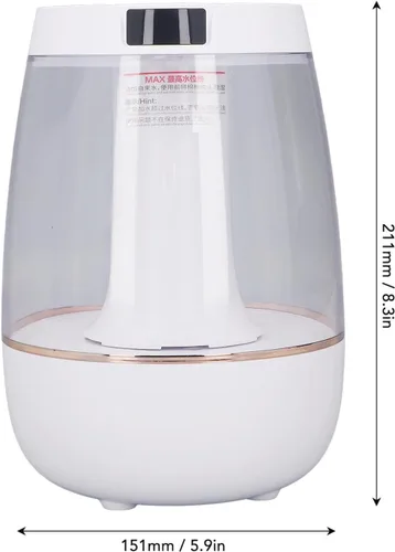 Vista 7 de Humidificadores, 3L Doble Spray Mist Humidificador de niebla fría, USB alimentado silencioso humidificador de uso esencial difusor de aceite