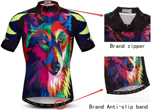 Vista 5 de Camiseta de ciclismo para hombre, camiseta de ciclismo para carreras de carretera, MTB, BMX, Dirt Road, secado rápido, cómoda, absorbe la humedad