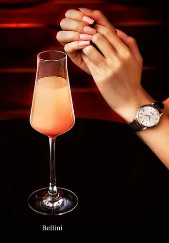 Vista 4 de SEIKO PRESAGE Automatic Ladies Cocktail 'Bellini' Rose Gold Watch SRP852J1