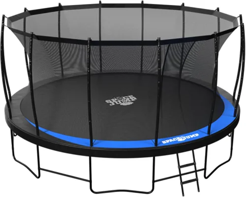 Vista 15 de SpaceJump Lunar Trampolín para exteriores, 8 pies, 10 pies, 12 pies, 14 pies, gorila redonda de 16 pies con red de seguridad, accesorios opcionales