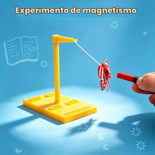 Vista 9 de EXBEPE Kit de imán de laboratorio de ciencia grande, conjunto de experimentos de electroimán de física para educación escolar, herramientas