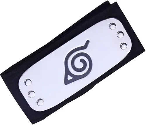 Vista 3 de MUXIOM Konoha Leaf Village - Diadema de cosplay con cuchillos Kunai de plástico rojo y blanco Big Kunai