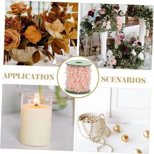 Vista 8 de IMIKEYA Cuerdas de perlas artificiales para decoración de jarrón, cuentas de perlas flotantes para manualidades, boda, Navidad, decoración