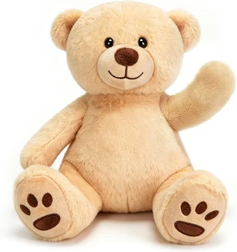 Vista 13 de LotFancy - Oso de peluche de 20.0 pulgadas, lindo oso de peluche con huellas, regalo para niños bebés pequeños en baby shower, cumpleaños Cute