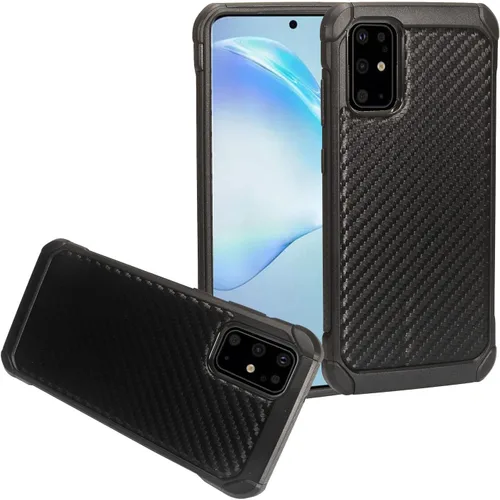 Vista 7 de Para Samsung Galaxy S20 Plus, Galaxy S20+ 6.7" (SM-G985) - Funda para teléfono con imagen a prueba de golpes - AD1 mármol negro