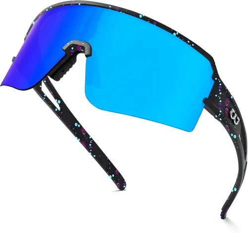 Vista 6 de FMY Gafas de sol polarizadas para ciclismo, lentes deportivos con protección UV400, para béisbol, correr, pescar, para hombres, mujeres y jóvenes