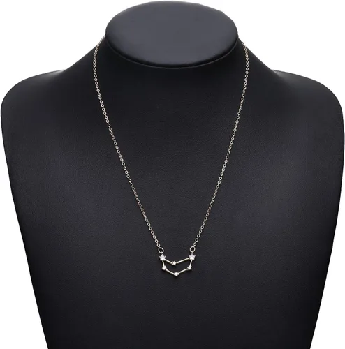Vista 5 de LOYATA Gold Plated Necklace Elegant Rhinestone Pendant Necklace Personalized Jewelry Necklace for Women Birthday Gifts