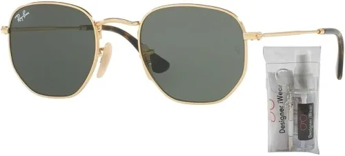 Vista 2 de Ray-Ban RB3548N HEXAGONAL Sunglasses For Men For Women + BUNDLE with Designer iWear Complimentary Eyewear Care Kit