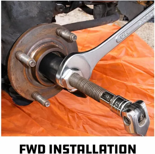 Vista 5 de Powerbuilt Master Hub Puller - Juego de herramientas extractoras de cubos, remover e instalar cubos y ejes de rueda de automóvil, Ford y Mercury