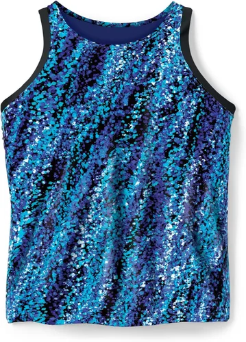 Vista 4 de Swimsuits For All Swim 365 - Camiseta de tankini con espalda cruzada para mujer, talla grande