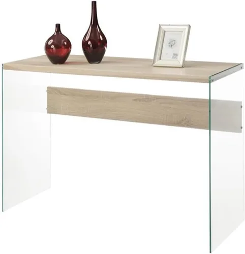 Vista 12 de Convenience Concepts SoHo - Mesa de consola y escritorio, mármol blanco sintético