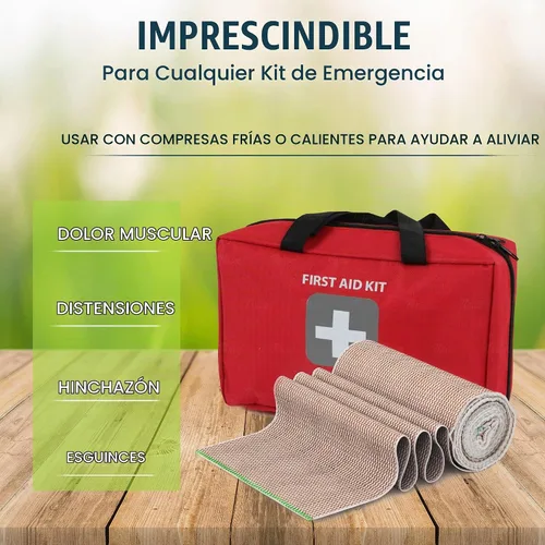 Vista 5 de Vendaje elástico, vendaje de compresión, para piernas, 6 pulgadas, 13'-15