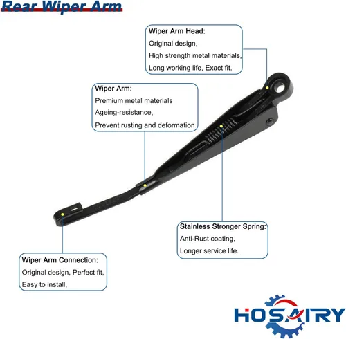 Vista 3 de Juego de limpiaparabrisas trasero para Buick Envision 2016-2020, para GMC Terrain 2018-2020, para Chevy Blazer Bolt EV Equinox 2017-2020 Conjunto