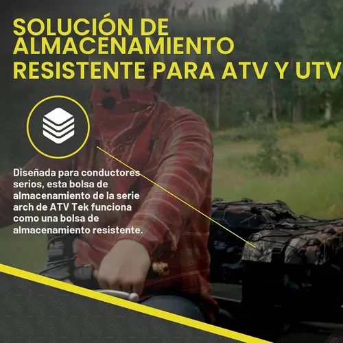 Vista 4 de ATV Tek ASPBBLK Arch Series Bolsa inferior acolchada en negro
