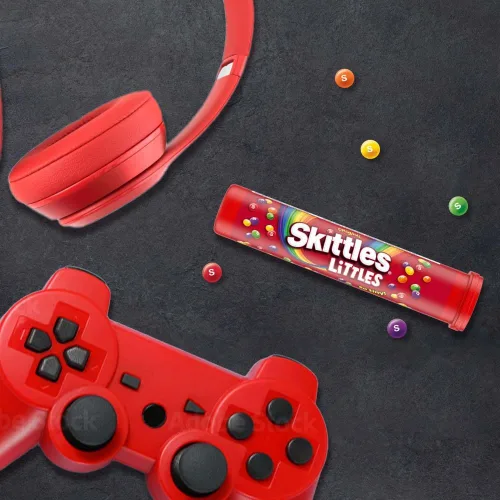 Vista 8 de SKITTLES Littles Originals Rainbow Mini caramelo masticable a granel, 24 unidades, 45.6 onzas Share size bulk candy mini chewy candy snacks, 24
