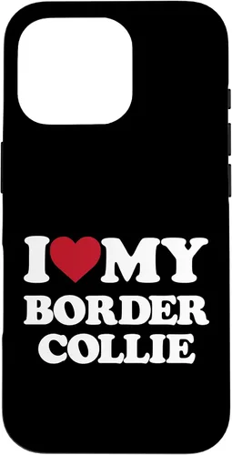 Vista 20 de iPhone 16 I Love My Border Collie - I Heart My Border Collie Case
