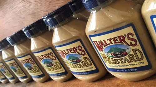 Vista 8 de Walter's Mustard, 9 onzas (paquete de 2) – Famoso en el mundo, especialmente mezclado desde 1919, todo natural, sin aditivos, una mezcla secreta