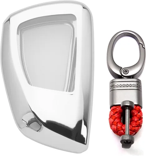 Vista 9 de Xotic Tech - Carcasa para llavero de TPU suave, llave de entrada inteligente sin llave, Tipo 1, morado y negro