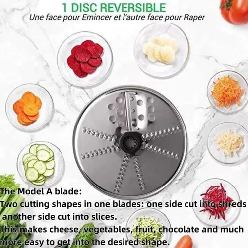 Vista 3 de Cortador de verduras adecuado para Thermomix TM6/TM5, pelador multifuncional compatible con accesorios Thermomix (Juego de cortador grueso + fino)
