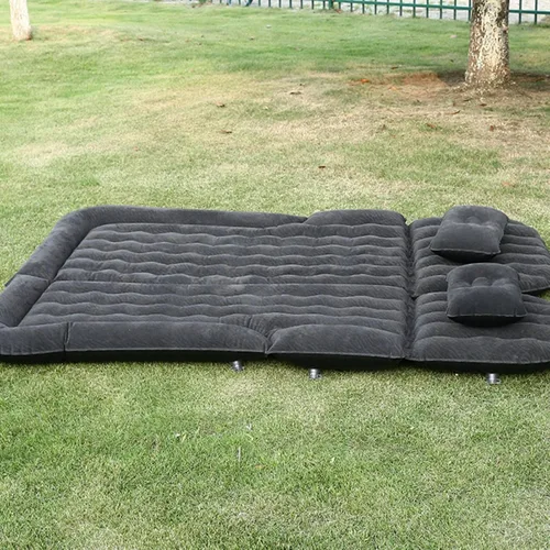 Vista 3 de Walfront Inflatable Car Mattress, Flocking PVC SUV Air Bed 174 X 126cm Black