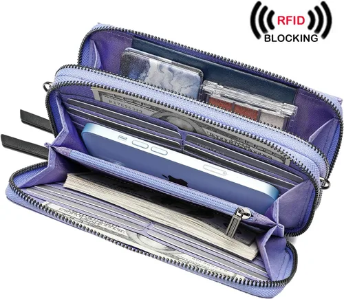 Vista 2 de goingpei Bolsos cruzados pequeños con cartera para teléfono y cartera con pulsera