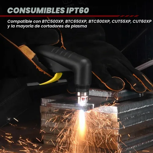Vista 7 de Bestarc Blow Back Plasma Cutter Antorcha Consumibles, 23pcs Kit de antorcha