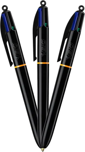 Vista 5 de BIC Bolígrafo retráctil Pro de 4 colores, surtido, paquete de 3
