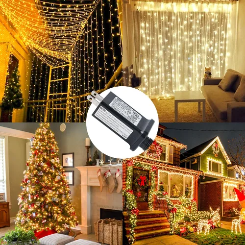Vista 7 de MYGOTO - Adaptador de enchufe de transformador de bajo voltaje de 30 V para cadena de luces