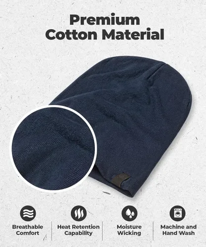 Vista 2 de Gorro cálido y holgado Gorro diario deliciosamente suave en cuchillo fino